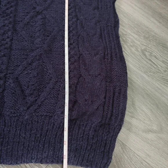 NWT Gamboa Alpaca Sweater for Men Hand Knitted Cabled Sweater - Picture 9 of 12